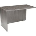 Norstar Office Products - Klang Malaysi Interion Desk Shell Reversible Return, 48inW x 24inD, Gray O-695934GY